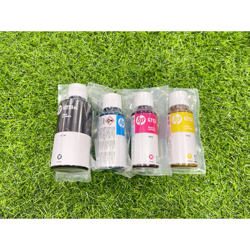 หมึกแท้ HP GT51XL/GT53XL สีดำ Black ขนาด 135 Ml. , GT52 สี C, M, Y สีละ 70 Ml. ของแท้ 100 % **แบบไม่
