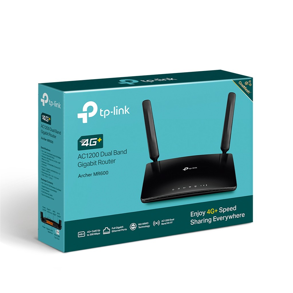 TP-Link Archer MR600 เราเตอร์ใส่ซิม 4G+ Cat6 AC1200 แค่เสียบซิมการ์ดก็เล่นได้เลย (มือสอง สภาพนางฟ้า)