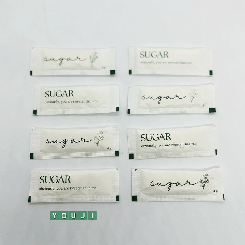 น้ำตาลทรายขาว 4 กรัม 100 ซอง / White sugar 4 g. 100pcs