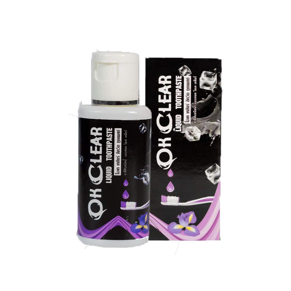 🍃OK Clear( โอเค เครีย) ส่งด่วน1-2 วัน ยาสีฟันสมุนไพรชนิดน้ำ กลิ่นปาก ยาสีฟันสมุุนไพร Organic 9 ชนิด