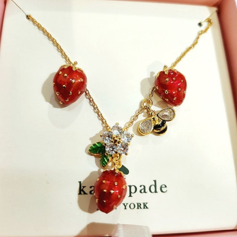 สร้อยคอ ต่างหู Strawberry Fields Mini Pendant/earring