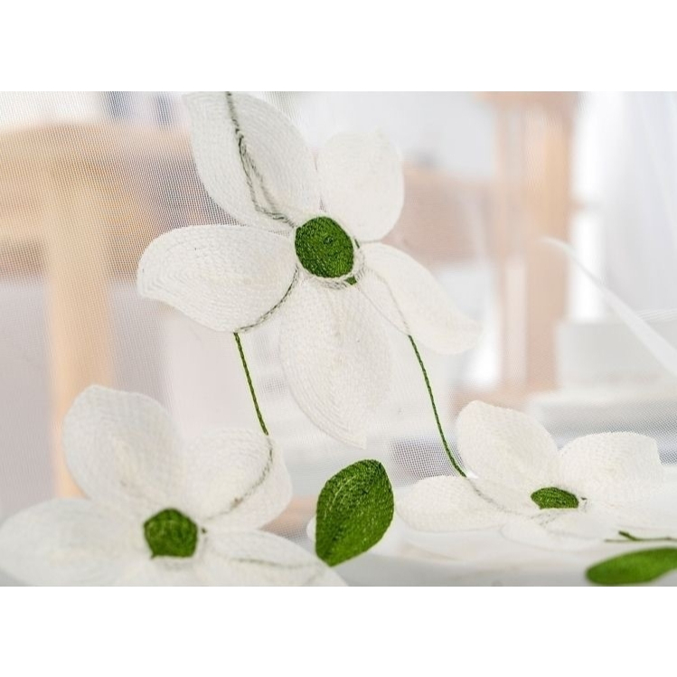 แนะนำ ผ้าม่าน ผ้าม่านโปร่งแสง สไตล์มินิมอล ม่านหน้าต่าง ประตู ลายใบไม้รุ่นใหม่ (แบบตาไก่) ราคาพิเศษ มีเก็บเงินปลายทาง