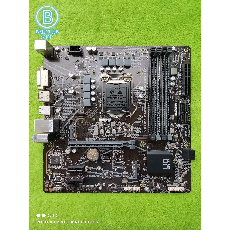 🎉mb: Gigabyte B560M DS3H V2 Rev 1.0 LGA1200 (ใส่เจน10-11) มีประกันศูนย์🙏 เมนบอร์ดคอมมือสอง