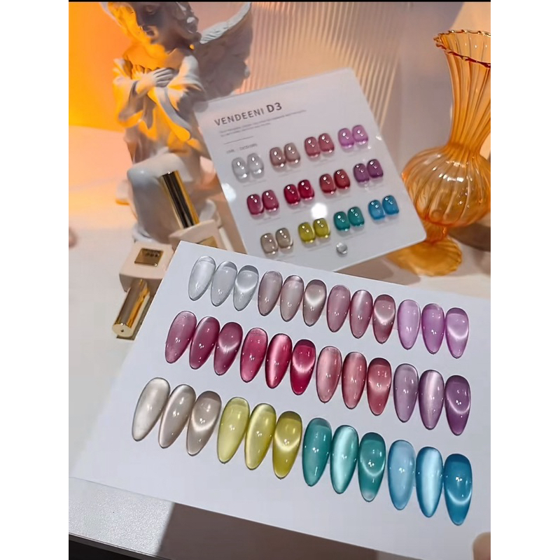 พร้อมส่งไนไทยสีลูกแก้ว D3ละเอียด12สีพร้อมชาร์ทสวยๆค่ะ