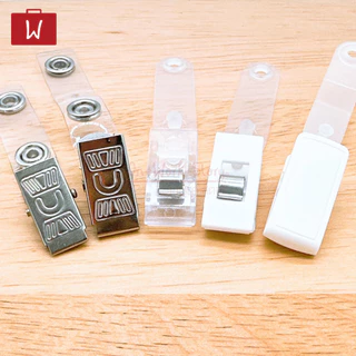 Oneworkstory คลิปหนีบบัตรพนักงาน [แพ็ก10ชิ้น] ID Card Clip คลิปติดอก ที่หนีบบัตร คลิปป้ายชื่อ คลิปติดบัตร Badge Clip