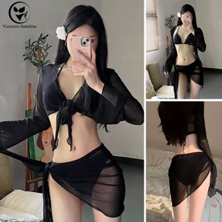 Victoria's Sunshine ชุดว่ายน้ำผู้หญิง ชุดว่ายน้ําบิกินี่ สีด…