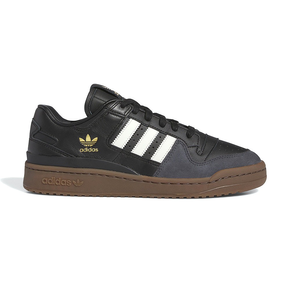 Adidas Forum 84 Low Cl รองเท้าผู้ชายหนังสีดำอเนกประสงค์สบายกีฬาและรองเท้าลำลอง IG3770