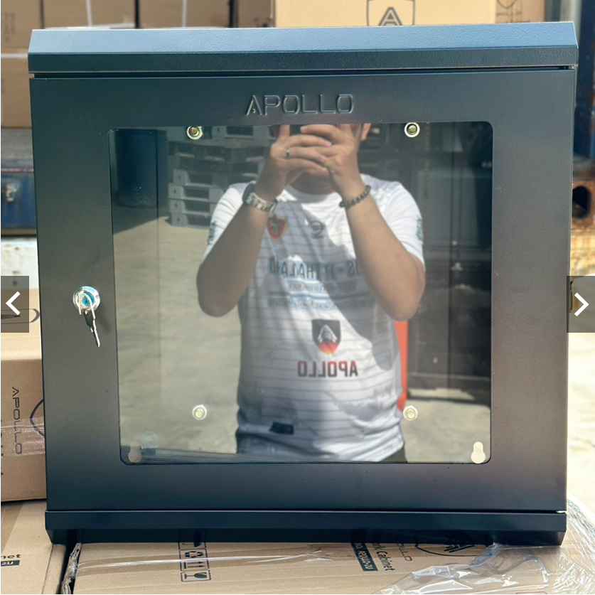 Apollo Network Cabinet ตู้ Rack 2U รุ่นACR2U(S) Wall Rack ขนาด 50x15x50cm. (ลึก15cm.) ตู้แร็ค SERVER สำหรับกล้องวงจรปิด