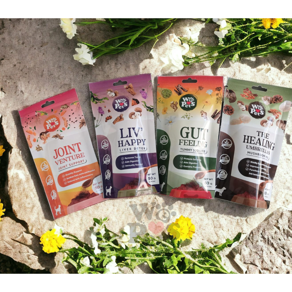 Happy Bites : ผงอาหารเสริมเพื่อสุขภาพที่ดียิ่งขึ้นของน้องหมาทุกวัย 50g