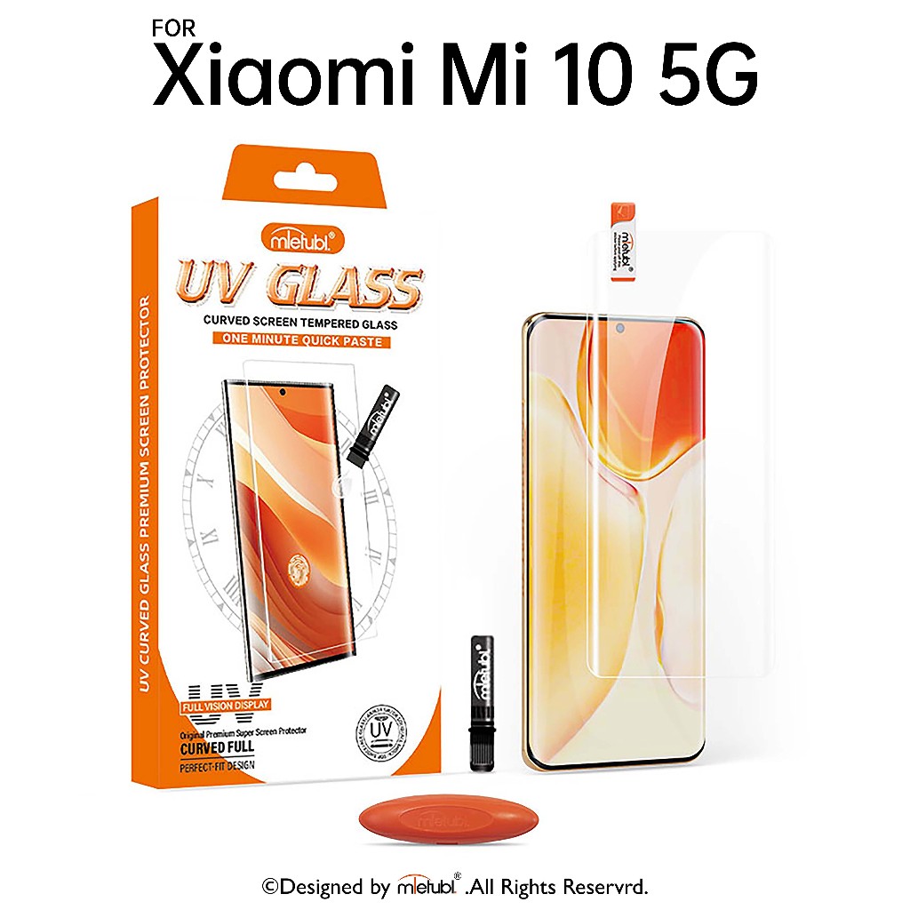กระจกนิรภัย UV Mietubl For Xiaomi Mi 10 5G แถมอุปกรณ์ติดฟรี เต็มจอ