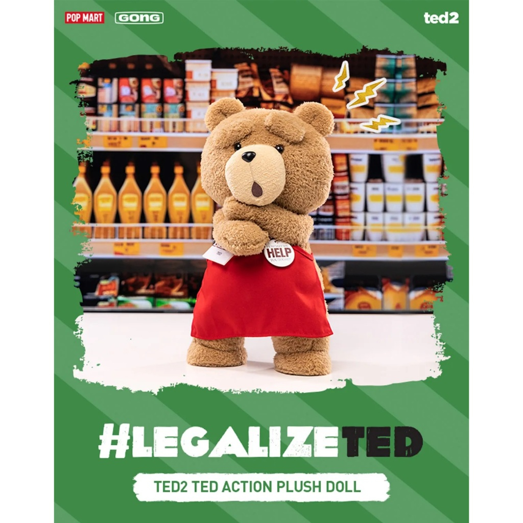 พร้อมส่งในไทย - POPMART x TED2 Bear Plush Doll  ของแท้