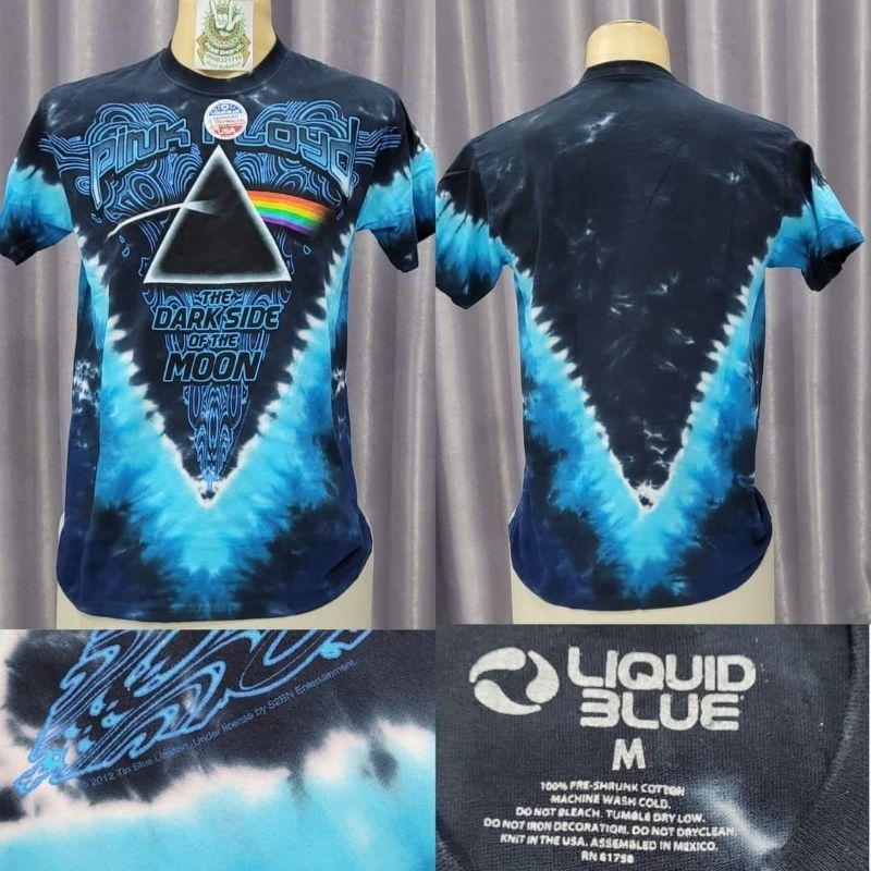 🌍Liquid blue  Pink floyd OVP Vintage เสื้อยืดOvp มัดย้อม งานลิขสิทธิ์แท้ มือ1 ลิขขวิดบลู