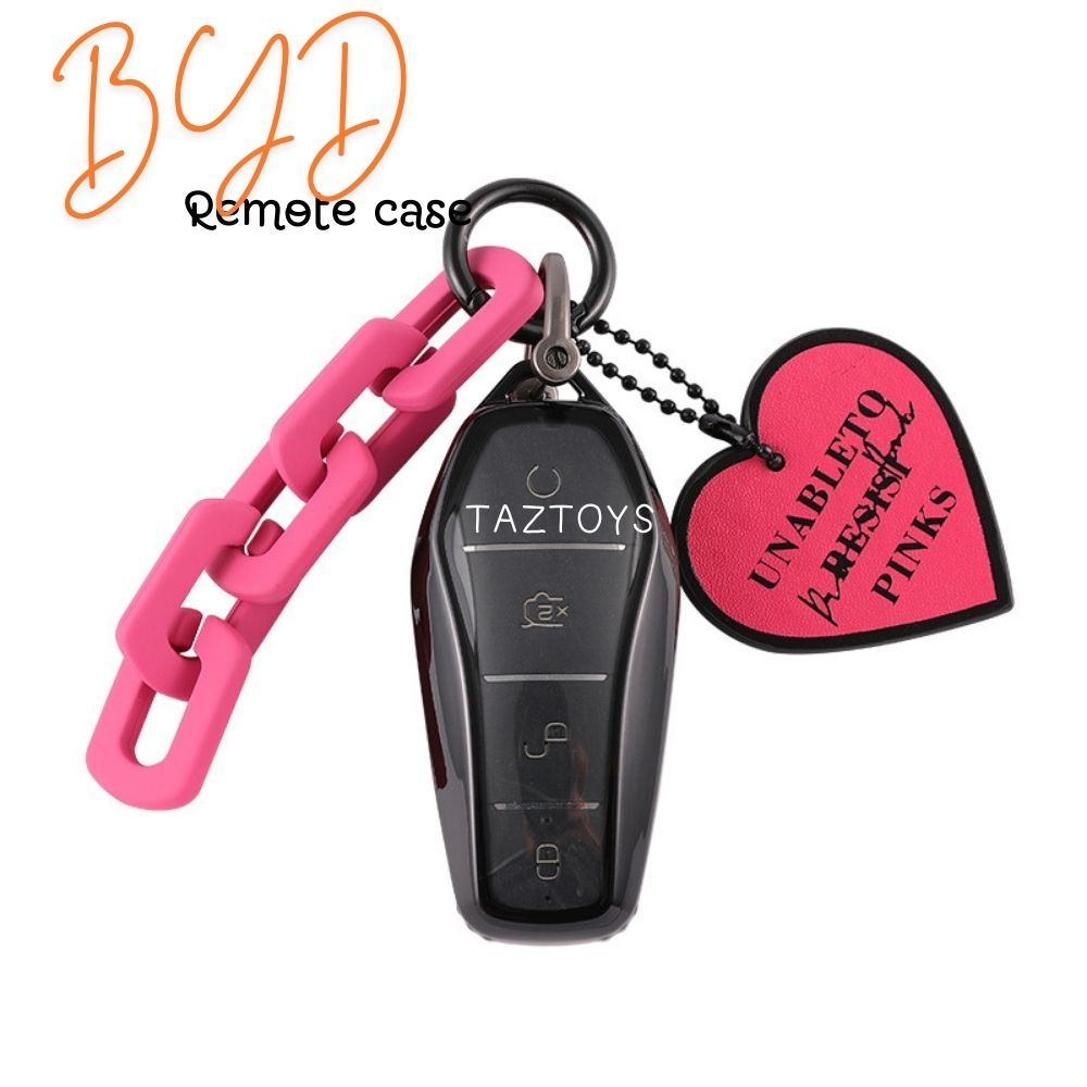 🇹🇭 พร้อมส่งในไทย เคสกุญแจรีโมทรถ BYD Sealion6,7/Seal,Seal5 /Dolphin / atto3/M6 รุ่น BlackPink