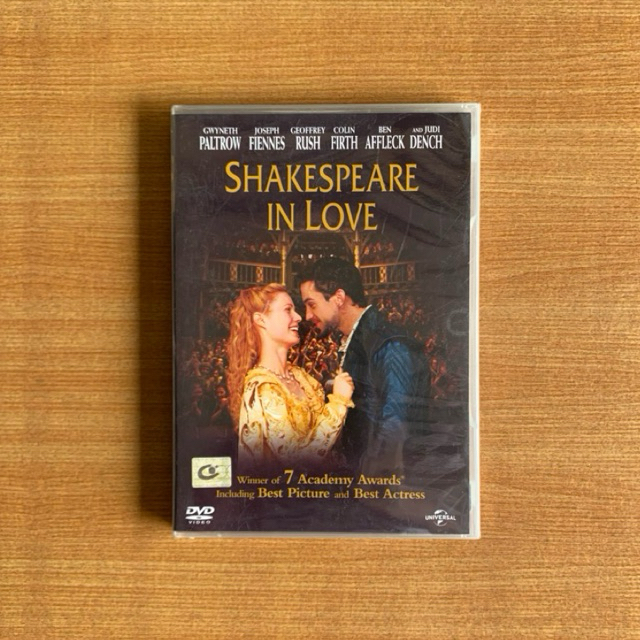 DVD : Shakespeare in Love (1998) กำเนิดรักก้องโลก [มือ 1 ซับไทย] Gwyneth Paltrow / ดีวีดี หนัง แผ่นแ