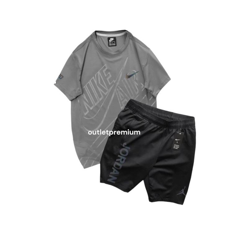Outlet Set 2 ชิ้น - ชุดออกกำลังกายผู้ชาย ชุดกีฬา
