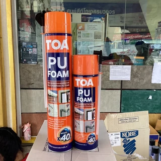 TOA PU FOAM พียูโฟม (มีหลอดฉีด) 500ml 750ml ใหม่มากโฟมอุดรอยรั่วอเนกประสงค์ชนิดขยายตัว