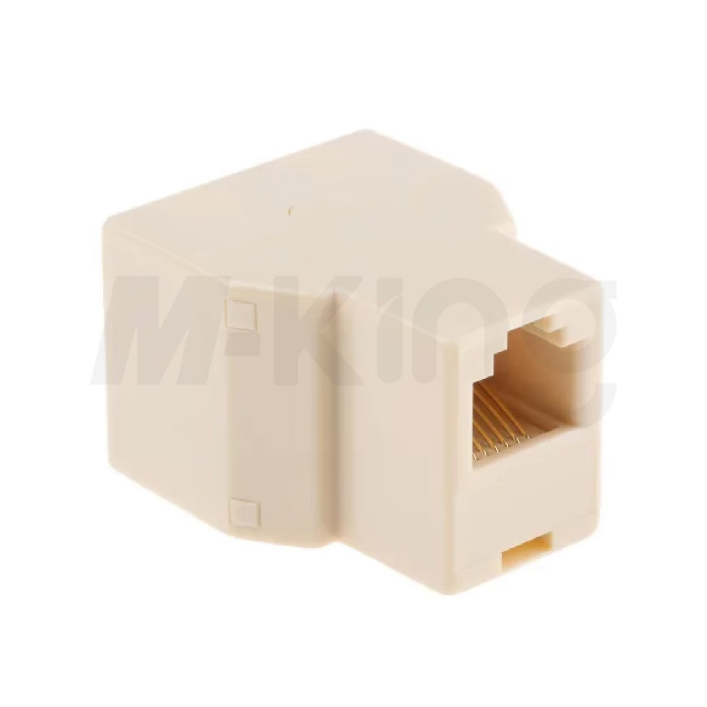 Jack Conector Splitter Adapter ตัวต่อสายTel LAN RJ-11 แบบเข้า 1 ออก 1 F/F,เข้า 1 ออก 2 1F/2F สินค้าพร้อมจัดส่ง BLH013