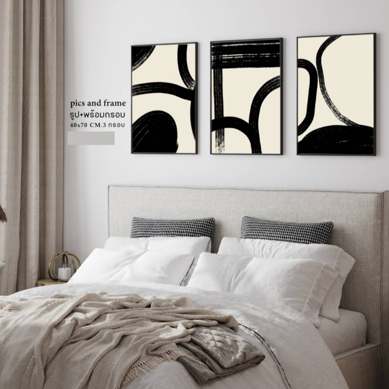 กรอบตกแต่งบ้านโทนสีดำ