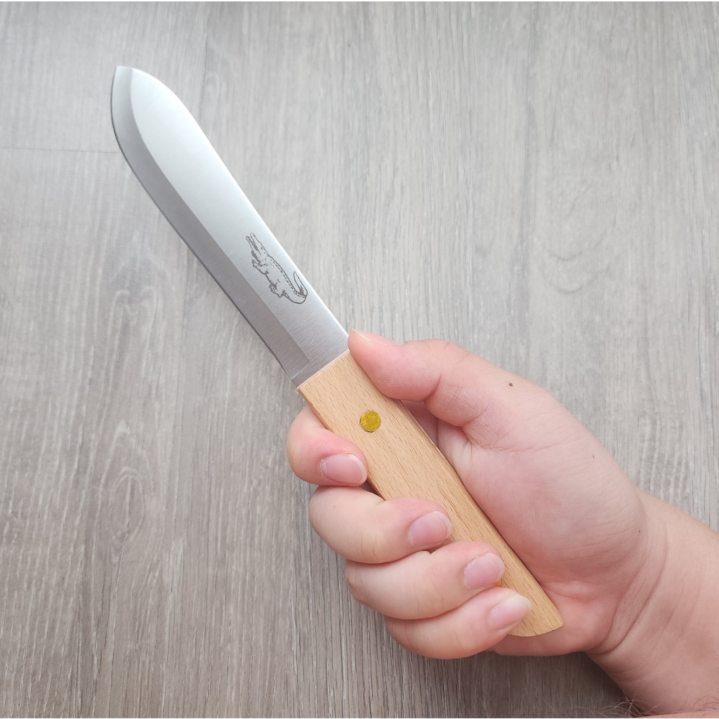 Chillington Crocodile 10" Knife มีดอเนกประสงค์ มีดครัว สับ หั่น ทำอาหาร เข้าป่า 10นิ้ว ตราจระเข้