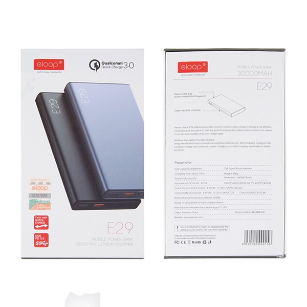 แบตสำรอง Eloop E29 30000 mAh