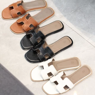 พร้อมส่ง 📌 พื้น KJ อ่าน+ดูภาพสินค้าขายก่อนนะคะ F188 พื้น KJ (36-42) พื้นไม้คิว รองเท้าแตะผู้หญิง แตะH หนังPU แตะ