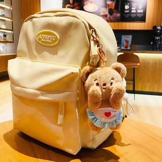 B&J.Home Butterbear หมีเนย พวงกุญแจตุ๊กตาหมีน่ารัก รูปหมีเนย จี้น้องหมีน้ำตาลและชมพู ของขวัญผู้หญิงและเด็ก