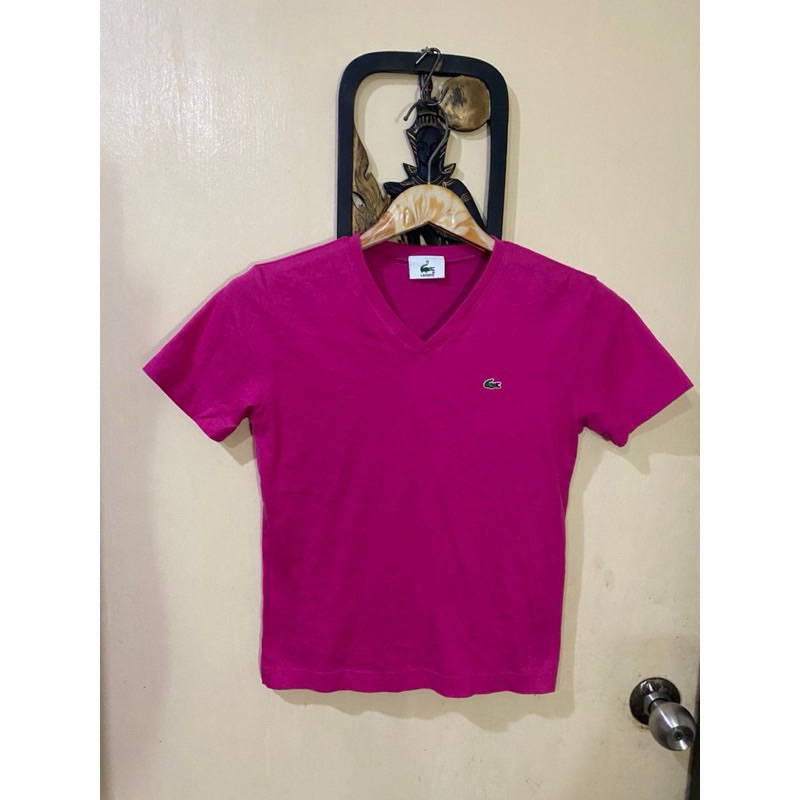 เสื้อยืดแบรนด์เนม Lacoste แท้;อก33