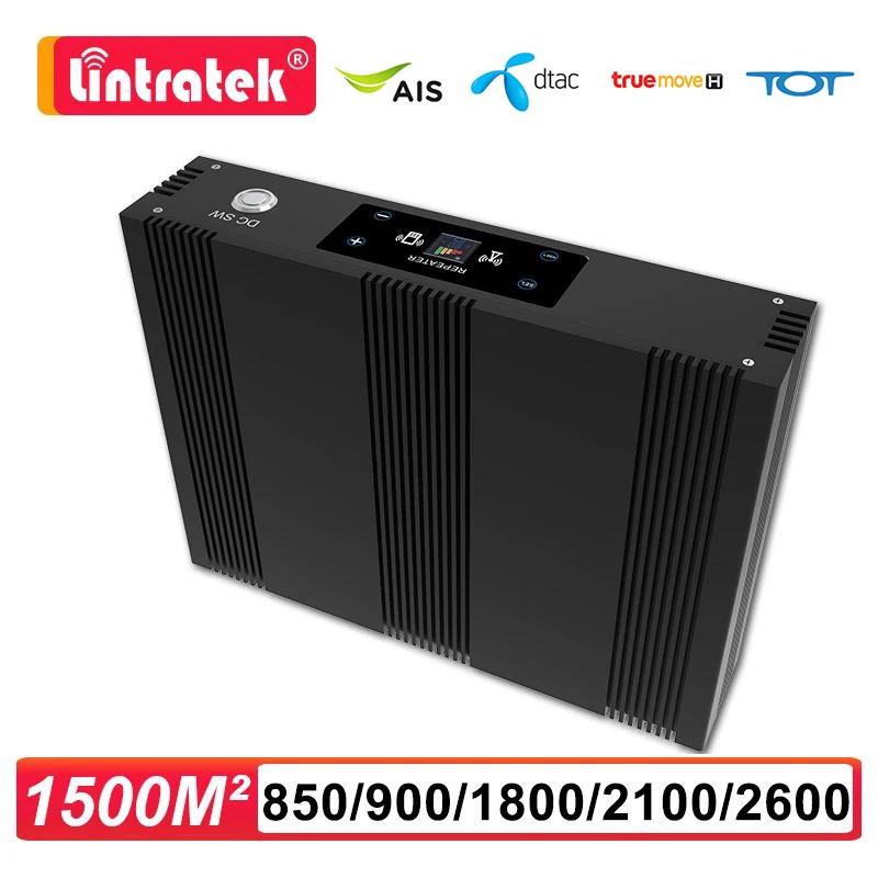 Lintratek 90DB 4G 5G Signla Booster 900 1800 TDD 2500 B41 โทรศัพท์มือถือเครื่องขยายเสียงโทรศัพท์มือถือ 23DBM รองรับ DTAC