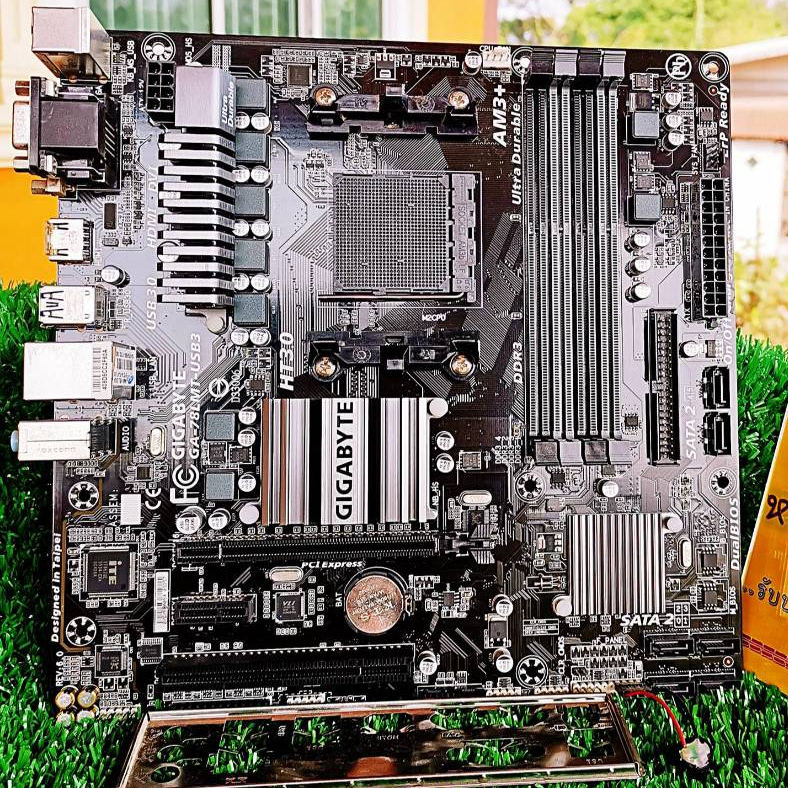 Mainboard เมนบอร์ด AMD AM3+ [GA-78LMT-USB3 Rev 6][970A-G43 PLUS]+ฝาหลัง ประกัน 1 เดือน