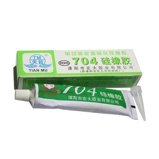 (1หลอด)กาวซิลิโคนอุตสาหกรรม 704 705 ยางซิลิโคนสีดํา กาวซิลิโคน 704 705 กันน้ำ ติดดี ทนความร้อน กาวอุตสาหกรรมซิลิโคน