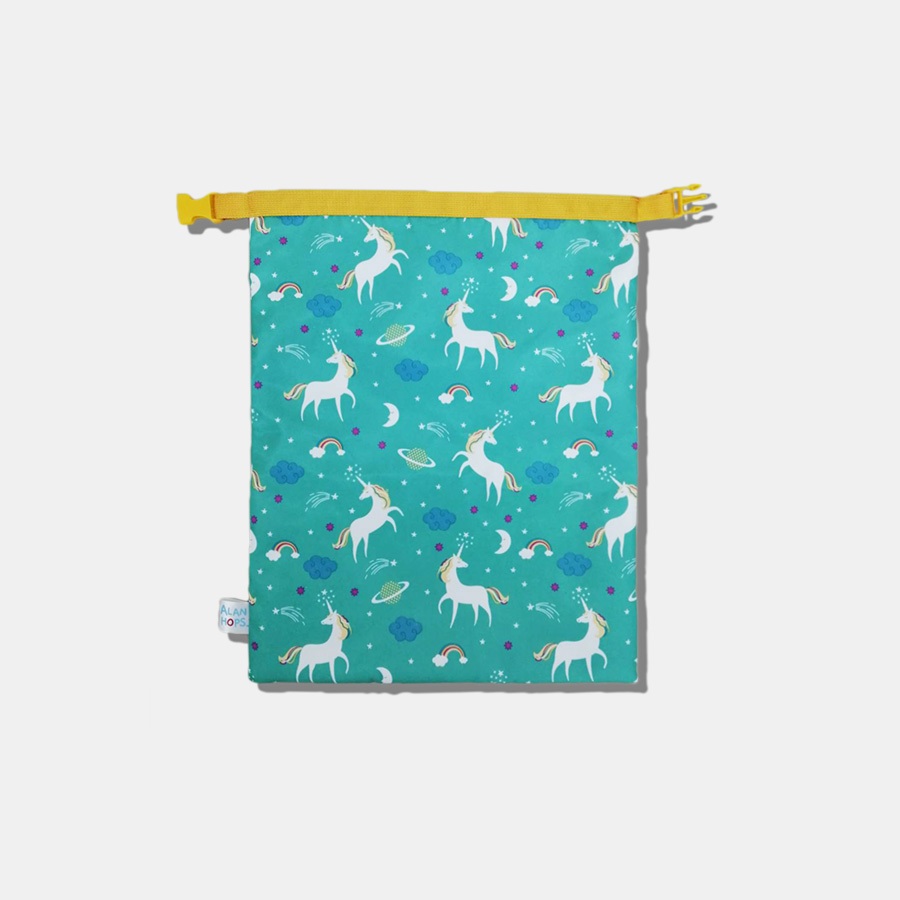 Alan Hops รุ่น Wet bag ลาย Green Unicorn