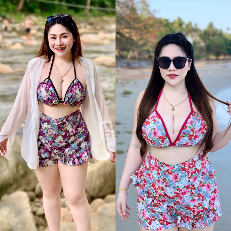 เซ็ท2ชิ้น ทะเลแซ่บลายดอก