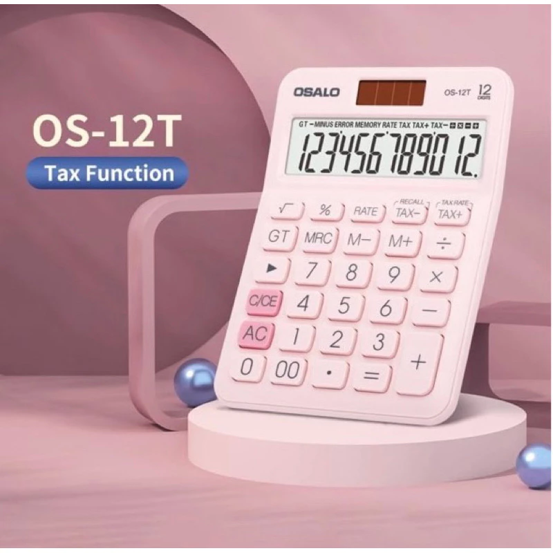 เครื่องคิดเลข OSALO รุ่น OS-12T (12 หลัก)