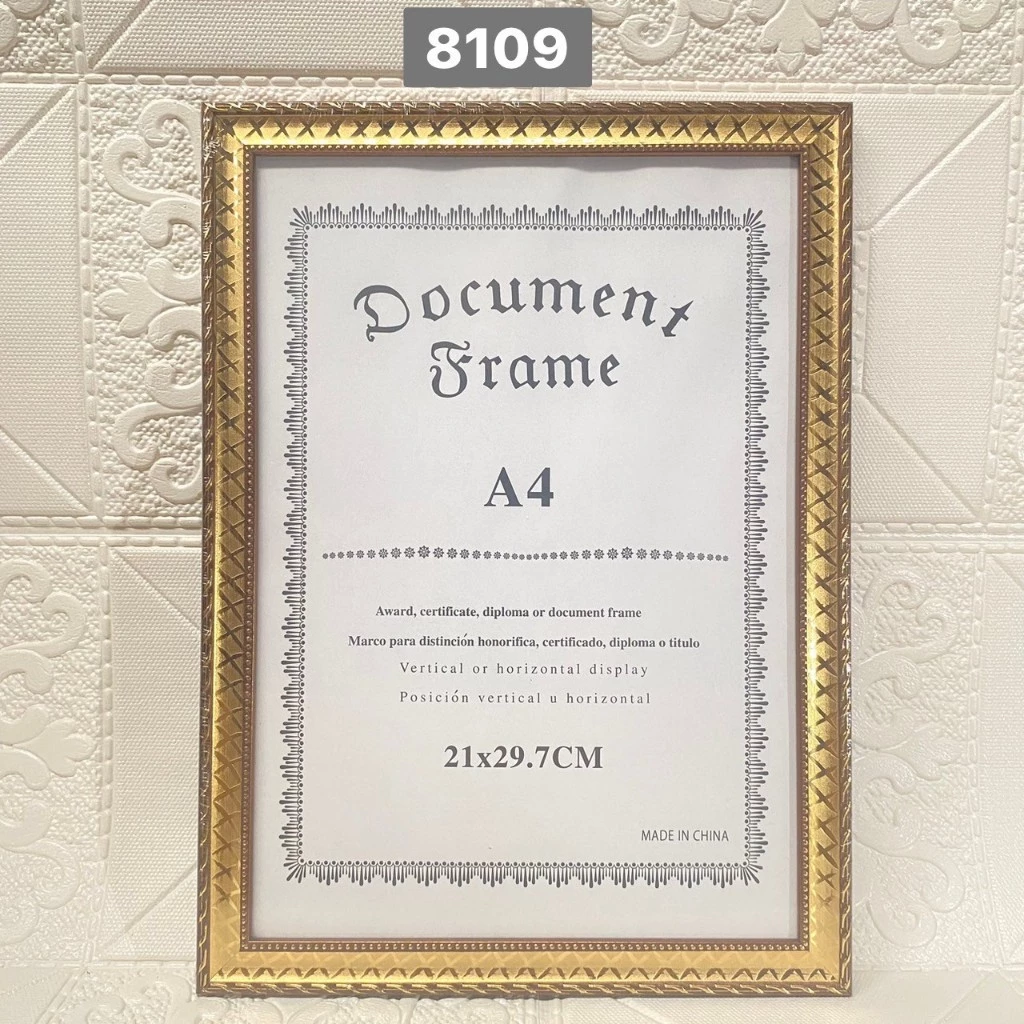 กรอบรูปA4(อะคริลิค)  กรอบเกียรติบัตร-กรอบรูปสีทอง-กรอบรูปสีขาว-สีดำ-กรอบรูปสีไม้-กรอบรูปหลายสี กรอบรูปตกแต่งบ้านคุณภาพดี thumbnail 6