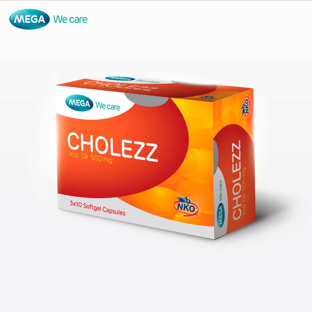 MEGA We care เมก้าวีแคร์ CHOLEZZ (30 's) โคเลซซ์  30 เม็ด (CH030I)