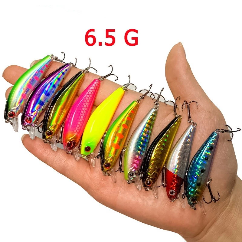 เหยื่อตกปลา เหยื่อปลอม อุปกรณ์ตกปลา เหยื่อปลั๊ก Fishing Lure Plastic Bait Lure For Fishing 3D Eyes