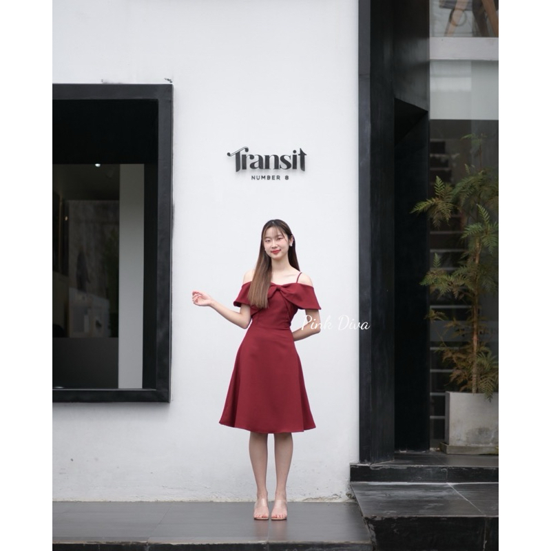 เดรสสั้นโอบแขน โบว์อก #PP002 #Rosinedress เพื่ิอนเจ้าสาว งานหมั้น แต่งงาน by Pink Diva