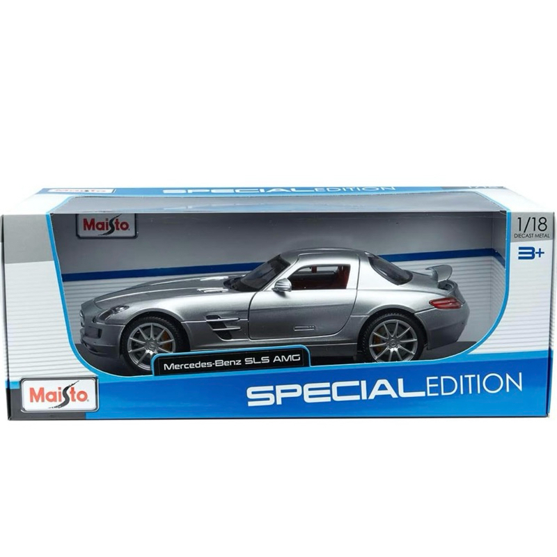 โมเดลรถเหล็ก 1:18 Mercedes-Benz SLS AMG [Maisto]