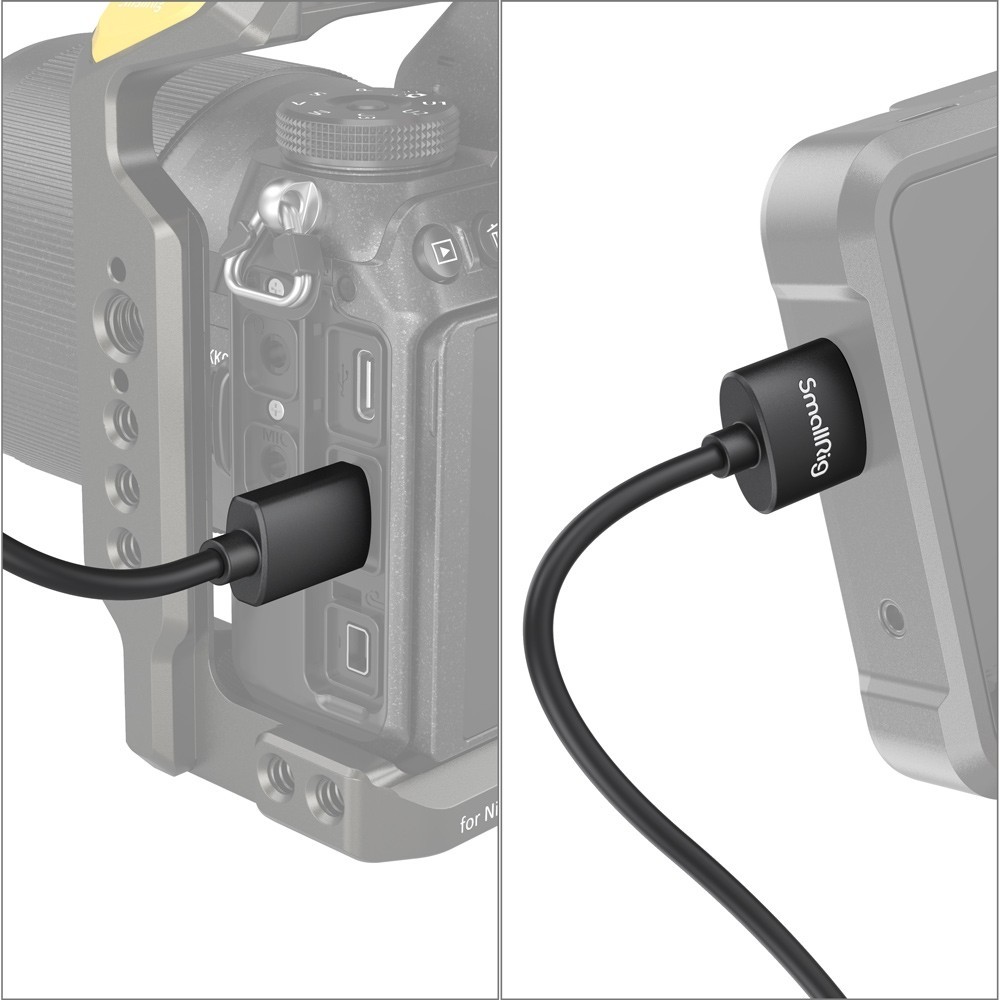 📌ส่งจากไทย📦 SmallRig Mini HDMI to HDMI 35cm 3040 Slim 4K HDMI 60hz สายหนา 3.6mm สำหรับ Nikon Canon