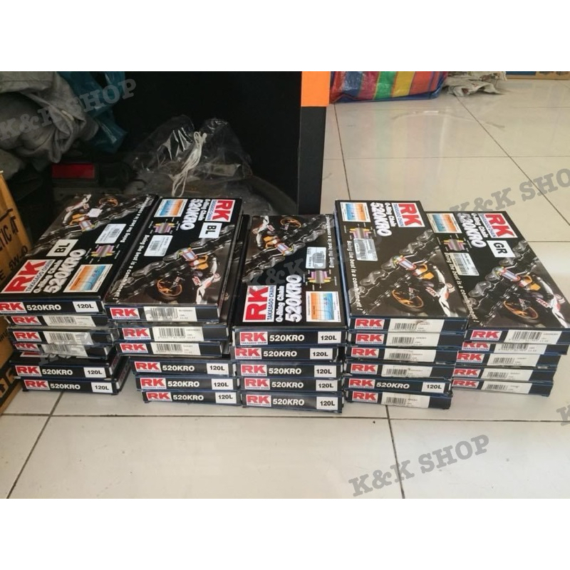 ถูกที่สุด โซ่ RK เบอร์ 520 KRO O-Ring และ KRX X-Ring 120ข้อ โซ่520 โซ่oring โซ่Rk โซ่มอเตอร์ไซค์บิ๊ก