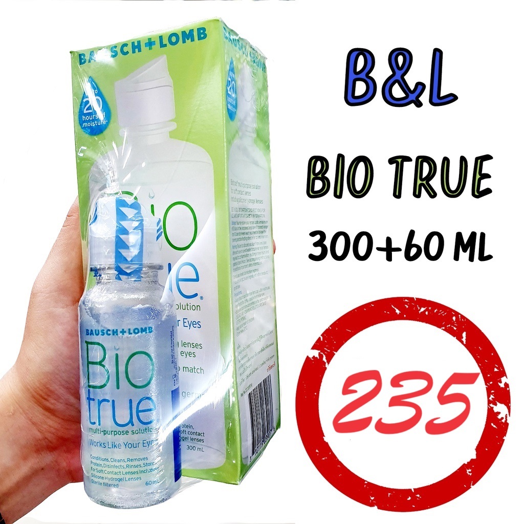 Biotrue น้ำยาล้างคอนแทคเลนส์ ⛔️ Exp.2026/02 ⛔️