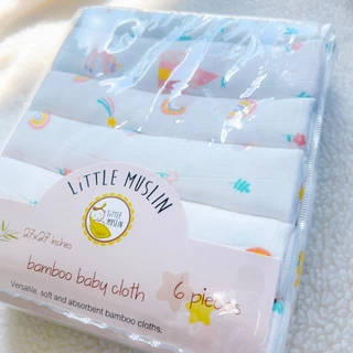 Little Muslin 27x27นิ้ว ผ้าอ้อม มัสลิน ใยไผ่ 100% ผ้านิ่มมาก ไม้ไผ่ล้วน 70x70ซม