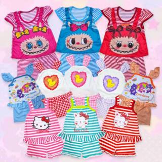 ชุดเด็กผู้หญิง ลายสก๊อต ผ้าไมโครนิ่ม ไซส์ S อายุ 9เดือน-2ขวบ…