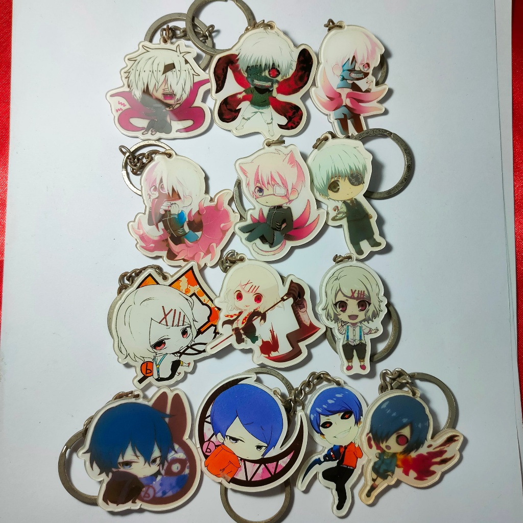 Tokyo Ghoul โตเกียว กูล - คาเนกิ เคน Kaneki Ken Touka Ayato Kirishima Shuu Juuzou Suzuya - Keychain 