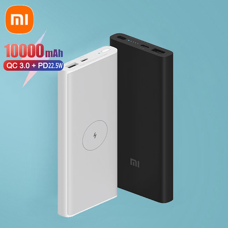พาวเวอร์แบงค์Xiaomi Power Bank 10000mAh Fast Quick Charger Wireless QC3.0 PD 10W 22.5W แบตสำรองชาร์จไร้สาย เพาเวอร์แบงค์