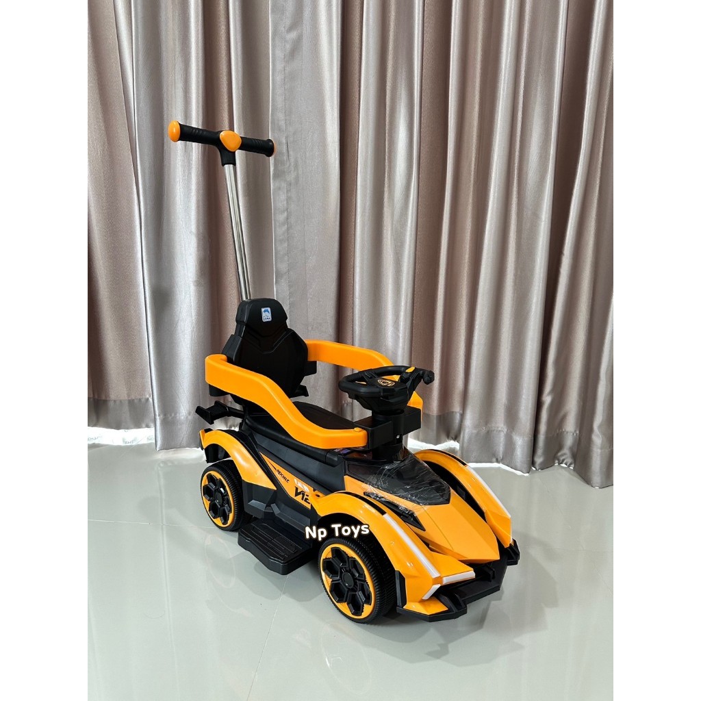 📌รุ่นใหม่📌รถขาไถ รถเด็กขาไถ มีด้ามเข็น 2in1 มีเสียงดนตรี/ไฟหน้า No.1846