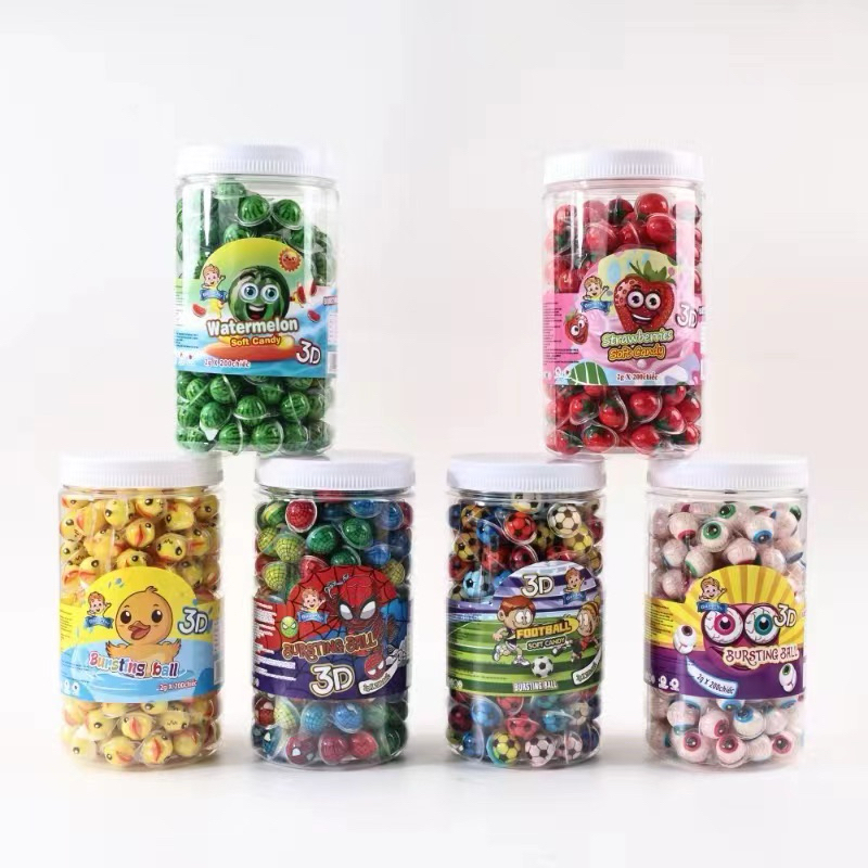 (200 ลูก) เยลลี่มินิ 3D จิ๋ว เยลลี่ลูกตา เนื้อหนึบหนับ (1 ชิ้น/2 กรัม) ชิ้นเล็กมินิ อร่อย สอดไส้ผลไม้ 6 รสชาติ - รูปที่ 2