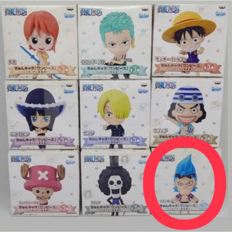 ไม่มีกล่องเดิม One Piece Franky Kyun Chara Lot.JP แมวทอง โมเดลวันพีช แฟรงค์กี้ Big Head