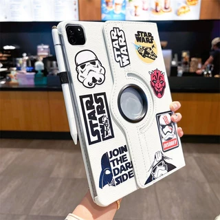⭐24 ชั่วโมงส่ง⭐Star Wars สติ๊กเกอร์ เคส for iPad 2025 11 Gen10 10.9 2024 pro Gen9 10.2 เคสไอแพด Air5 6 7 Case การหมุน360