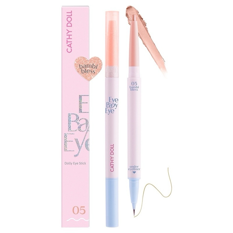 เคที่ดอลล์ อายเบบี้อาย ปากกาดอลลี่อาย 2หัว  Cathy Doll Eye Baby Dolly Eye Stick ขนาด 0.2g+0.3ml